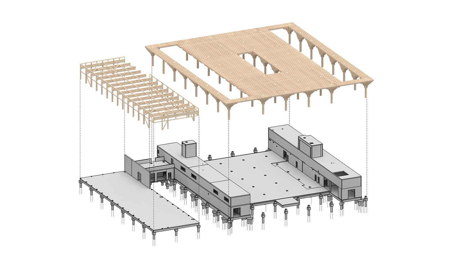 2D and 3D modeling of supporting structures and façade constructions